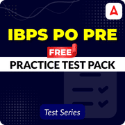 IBPS PO Pre FREE Practice Test Pack